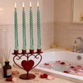 thumbnail image 4 of Fiudx 4-Piece Set of Long Pole Threaded Wax Candles for Romantic Wedding & Restaurant Plating Decor | 25Cm Dripless Taper Candles In Assorted Colors, 4 of 6