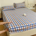 thumbnail image 1 of Qiopertar Non-Slip Fitted Sheet with Elastic Edge, Double Bed Mattress Protector Cover, Soft Breathable Bedding for Comfortable Sleep, 1 of 6