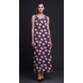 thumbnail image 4 of Bimba Robe Longue Maxi de Soirée pour Femmes en Rayonne à Imprimé Floral, Dos Nu, Bretelles Spaghetti - Xxx-Grand, 4 of 5