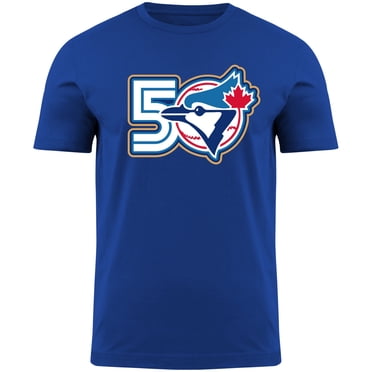 Men's Toronto Blue Jays MLB 50th Anniversary Logo T-Shirt - Royal Blue