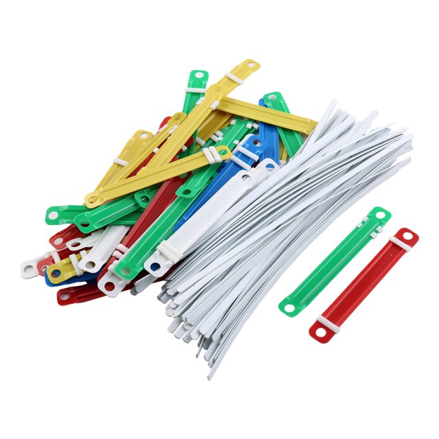 Unique Bargains Attaches en Papier Métalliques, Multicolore, 50 Unités