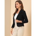 thumbnail image 2 of INSPIRE CHIC Blazer à Imprimé Floral Ouvert pour Femmes, 2 of 6