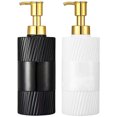 thumbnail image 1 of 2pcs Soap Dispenser Bathroom Refillable Lotion Dispenser Pump Shampoo Bottles, 1 of 7