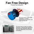 thumbnail image 3 of Kit de Conversion d'Ampoules de Phare DEL H7 Faisceau Haut-Bas Lampe Frontale 6000K Super Blanc, 3 of 7