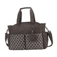thumbnail image 4 of HILABEE Diaper Bag Tote Multi Outer Pockets Lightweight Waterproof Baby Changing Bag Brown, 4 of 9