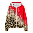thumbnail image 4 of Chandails à Capuche Zippés pour Femmes Rabais de 50 % en Liquidation Blouse Imprimée Mode Hauts à Manches Longues Chandail Poches à Capuche, 4 of 4