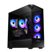 iBUYPOWER Element Gaming PC Desktop, Intel Core i5 14400F, GeForce RTX 5060Ti 8GB, 64GB DDR5 RGB 4TB SSD, Win 11 Home, RGB Keyboard & Mouse, Tempered Glass RGB Gaming Case, Black