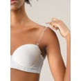 thumbnail image 5 of INSPIRE CHIC Women's Invisible Clear Elastic Clear Bra Shoulder Strap Clear-Silver Hook, 5 of 5