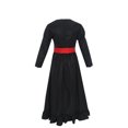 thumbnail image 5 of pstuiky Robes Grande Taille, Robe d'Horreur d'Halloween pour Femme de Couleur Unie Costume de Cosplay Robe à Manches Longues à Col Rond Robes Maxi Soldes, 5 of 5