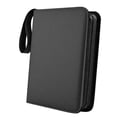 thumbnail image 2 of HILABEE 9 Pocket Binder Binder Photocard Zipper Portable Waterproof Trading Card Black B, 2 of 9