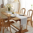 thumbnail image 3 of Harpily Décoration de Table en Coton à Franges Tissée à la Main Style Ferme, Convient aux Fêtes, 3 of 4