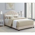 thumbnail image 4 of Home Fare Rembourré Chameau Lit Très Grand en Lin Beige, 4 of 8