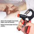 thumbnail image 4 of FlyFlise Grip Strength Trainer Adjustable 11-132 Lbs Wrist Forearm Finger Grip Workout Home Gym Exercise Portable Hand Grip with Counter Gray, 4 of 8