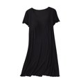 thumbnail image 1 of Timegard Womens Nightgown with Built in Bra Ruffle Short Sleeve Round Neck Soft Sleepwear Casual Dresses, 1 of 9