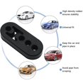 thumbnail image 3 of 2Pcs Exhaust Hangers  Rear Exhaust Repair Hanger 4 Holes 12mm Car Exhaust Mount Brackets High Density Rubber Muffler Hanger for Protecting Car Exhaust System (Black), 3 of 8