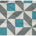 thumbnail image 4 of oneOone Organic Cotton Poplin Twill Fabric Triangle|Parallelogram & Square Geometric Print Fabric BTY 42 Inch Wide, 4 of 4