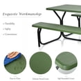 thumbnail image 4 of Costway Picnic Table Bench Set Outdoor Camping Backyard Garden Patio Party All Weather, 4 of 10