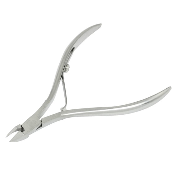 Unique Bargains Silver Tone Manicure Pedicure Hangnail Clippers Metal Cuticle Nipper Trimmer