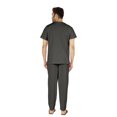 thumbnail image 4 of Inkmeso Solid Nightwear Set For Mens Tshirt And Pants Pajama Set Short Sleeve Pjs Loungewear Set, 4 of 8