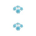 thumbnail image 2 of Decodeary 50pieces Low Maintenance Soft Texture Fabric For Albums And Decorations Realistic Appearance Fiber Wide Application Light Blue 4.5cm 2Set, 2 of 6