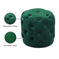 thumbnail image 3 of Meridian Furniture Harper Ottomane/tabouret Contemporain en Velours Vert, 3 of 8