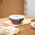 thumbnail image 2 of Mainstays Round Glass Food Storage Container 630ml, 2 of 7