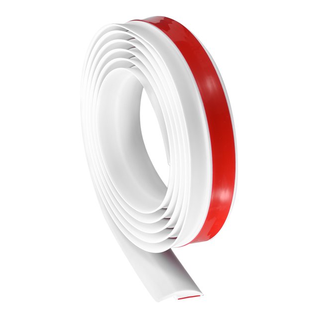 Unique Bargains Floor Transition Strip 3.3Ft 1 Meter Self Adhesive for Height 3mm White