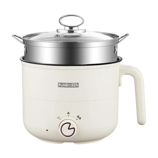 simhoa Electric Pot Cooking Pot Multifunctional Ramen Cooker for Soup Pasta Camping