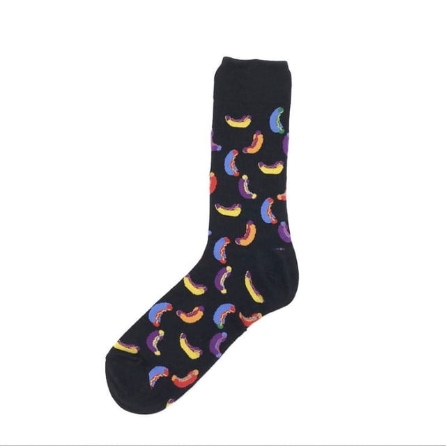 Chaussettes pour Femmes Coton Mode Hommes Femmes Unisexes Décontractées Imprimé Coton Mi-Bas