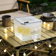 thumbnail image 1 of Large Capacity Plastic Water Dispenser Beverage Dispenser with Faucet | Ice Lemon Juice Container with Lid | Fruit Teapot Drink Bucket for Home Kitchen Refrigerator Outdoor Parties, 1 of 8
