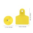 thumbnail image 4 of Shisuyan 100Pcs Tpu Yellow Animal Ear Tags for Cows Goats Identification 2X1.6X0.5In, 4 of 9