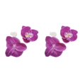 thumbnail image 1 of Decodeary 50piece Réaliste Apparence Orchidée Artificielle Têtes avec et Durable Rouge Violet 2Set, 1 of 6