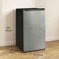 thumbnail image 2 of 2.1 Cu. Ft. Compact Upright Mini Freezer, Silver Small Deep Freezer with Reversible Door and Removable Shelf, Quiet Design for Apartment, Dormitory, RV, or Home Office, 2 of 7