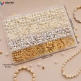 thumbnail image 2 of Bracelet Making Kit,Friendship Bracelet Kit锛孊racelet Making Kit,Clay Beads for Bracelet Making,Gold Letter Beads for Bracelets Making Kit锛?Pearl Beads for Jewelry Making for Adult, 2 of 4