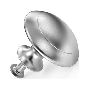 20 Pack Cabinet Hardware Knobs Silver Kitchen Mushroom Brushed Nickel Knobs Cupboard Knobs with Screw Door Handle Pull for Bathroom Drawer Diameter 1-1/8 inch (10 Pack)