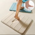 thumbnail image 2 of Soft Plain Absorbent Rugs Home Memory Non-slip Coral Velvet Foam Mat, 2 of 4