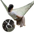 thumbnail image 3 of Nylon Hammock, Outdoor Hammock Strong Thick Nylon Rope  For Leisure Time For Beach For Climbing For Camping For Kid For Holiday, 3 of 8
