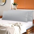 thumbnail image 1 of PiccoCasa 2 Pcs Body Pillowcases Microfiber Envelope Long Pillowcover, Queen Grey, 1 of 8