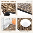 thumbnail image 3 of 8 Pcs Bamboo Placemats, Heat Resistant Dining Table Mats, Washable Place Mats with Polyester Borders, Rustic Bamboo Mats for Dining Table, 17.7×11.8", 3 of 5