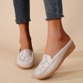 thumbnail image 2 of Dakaela Womens Mules Casual Slip on Loafers Round Toe Low Wedge Work Shoes Backless Walking Slides, 2 of 8