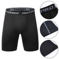 thumbnail image 3 of Shorts de Compression pour Hommes Couche de Base Caleçons Courts Pantalon Thermique Yoga Mise en Forme Course A0M0, 3 of 9