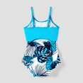 thumbnail image 3 of PatPat Family Matching Drawstring Swim Trunks or Cut Out Lace UP Back One-Piece Swimsuit, 3 of 6