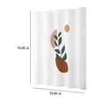 thumbnail image 3 of EGNMCR Style Rétro Abstrait Shower Curtain Boho Arche Soleil Beige Moderne Minimaliste Baignoires Maison Salle de Bain Rideau Ensemble de Décoration avec 12 Crochets, 3 of 7