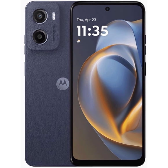 Motorola Moto E15 6,67 Pouces Écran 90Hz / Stockage 64 Go / Batterie 5200 mAh / Téléphone Intelligent Double SIM Déverrouillé d'Usine (Neuf)