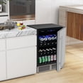 thumbnail image 2 of Costway 24" Beverage Refrigerator with Removable Shelves & Adjustable Temperature Cooler, 2 of 10