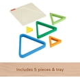 thumbnail image 2 of Fisher-Price Mini Puzzle Arc-en-Ciel en Bois Triangle - Exclusivité Walmart, 2 of 6