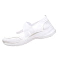 thumbnail image 2 of Commforr Chaussures pour Femmes Chaussures de Marche Femmes Habillées Été Plateforme Bout Rond Maille Respirante Sandales à Crochet et Boucle Confortables Extérieur Espadrilles Décontractées Antidérapantes pour Dames Blanc 6.5, 2 of 6
