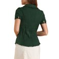 thumbnail image 3 of INSPIRE CHIC Chemise Douce pour Femme Vintage à Col Poupée Doux Boutonnée, 3 of 5