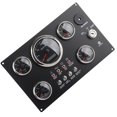thumbnail image 1 of Boat Gauge Set Instrument Panel, Waterproof 0 To 3000RPM Stainless Steel Boat Dash Instrument Panel Oil Level Display 5 Gauge Set  for 12V Yacht, 1 of 7