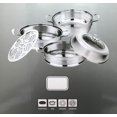 thumbnail image 2 of Sunwealth 30 cm Stainless Steel 3-Tier Steamer, 2 of 2